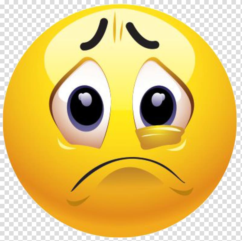 Emoticon Emoji Sadness Smiley Frown, Emoji transparent background PNG clipart
