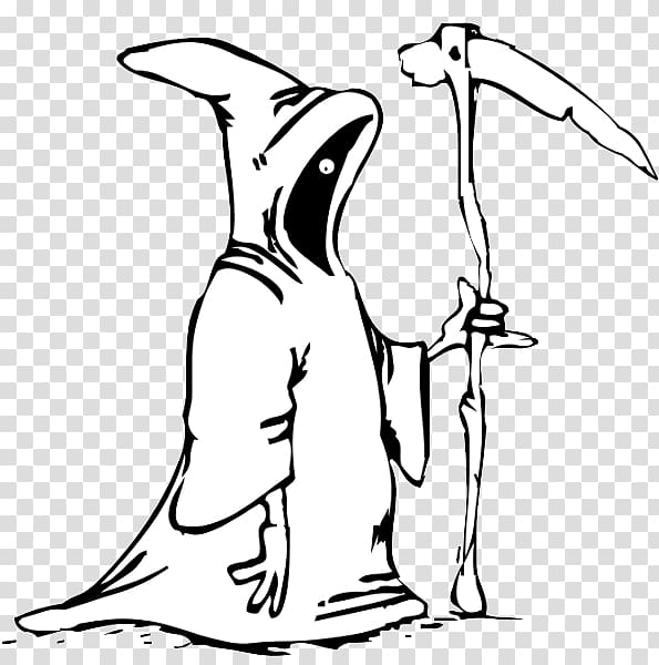 Death Coloring book Drawing , grim reaper transparent background PNG clipart