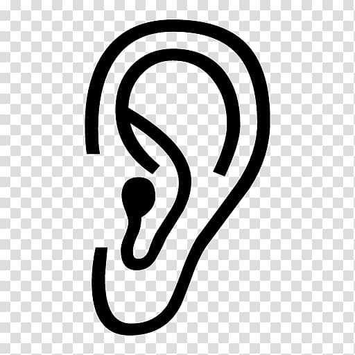 Listening Logo Ear, ear transparent background PNG clipart