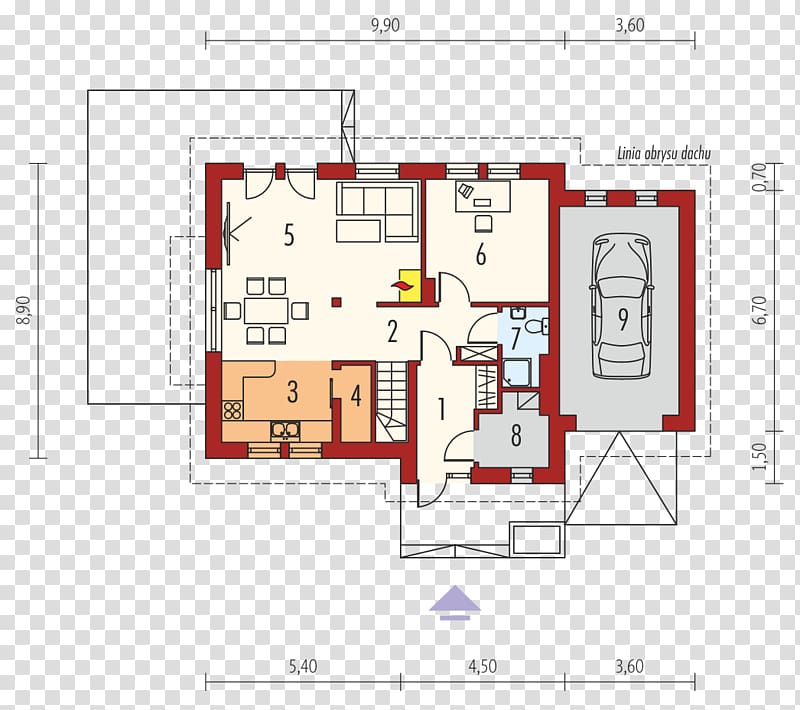 House plan Bedroom Garage, plot transparent background PNG clipart