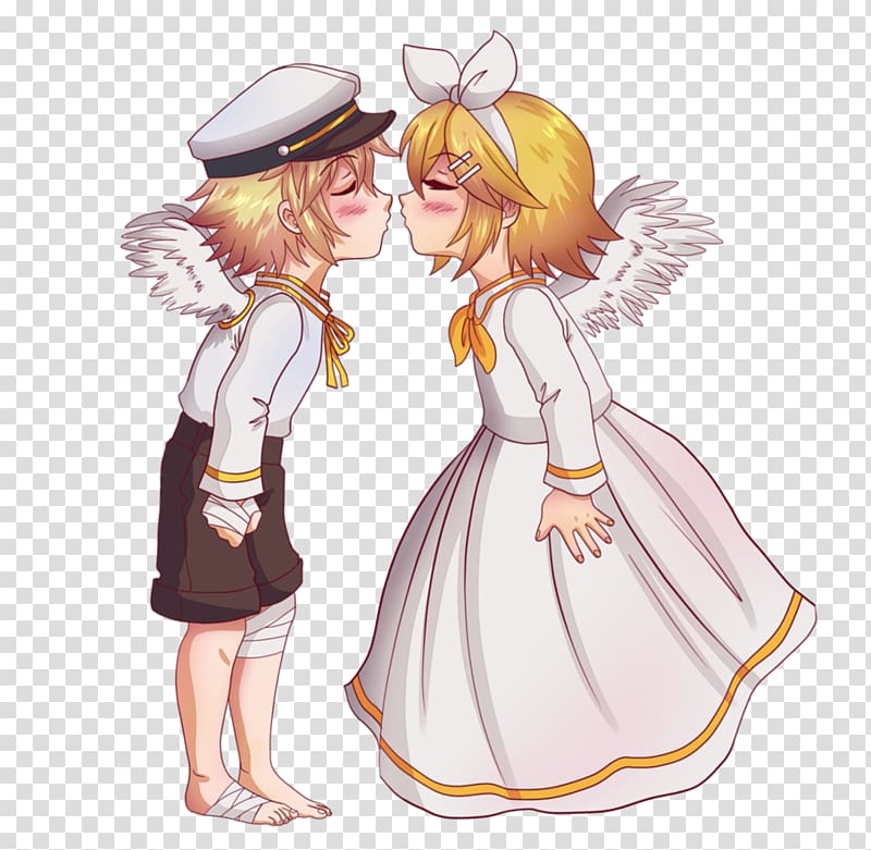 Artist Cartoon, angels of death kiss transparent background PNG clipart