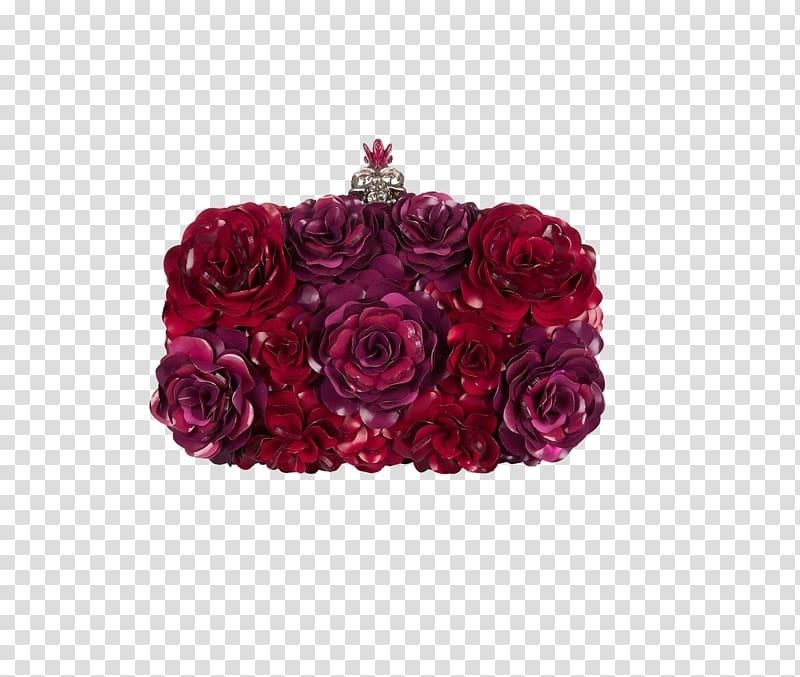 Handbag Designer Fashion Clutch, Rose Clutch transparent background PNG clipart