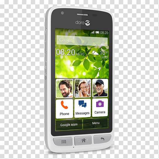 Smartphone Doro Liberto 825, Black Telephone Mobile Phone Accessories Doro  6530, mobile case transparent background PNG clipart