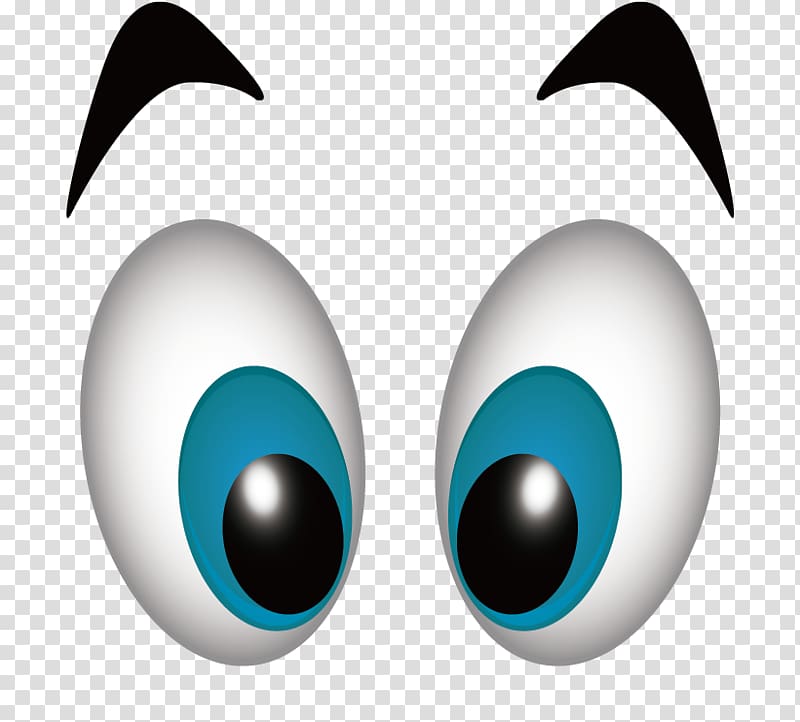 eyes and eyebrows illustration, Eye Cartoon Computer file, Creative cartoon eyes transparent background PNG clipart