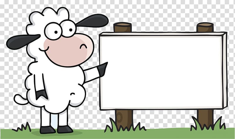Cotswold sheep Cartoon Wool, Lamb billboard transparent background PNG clipart