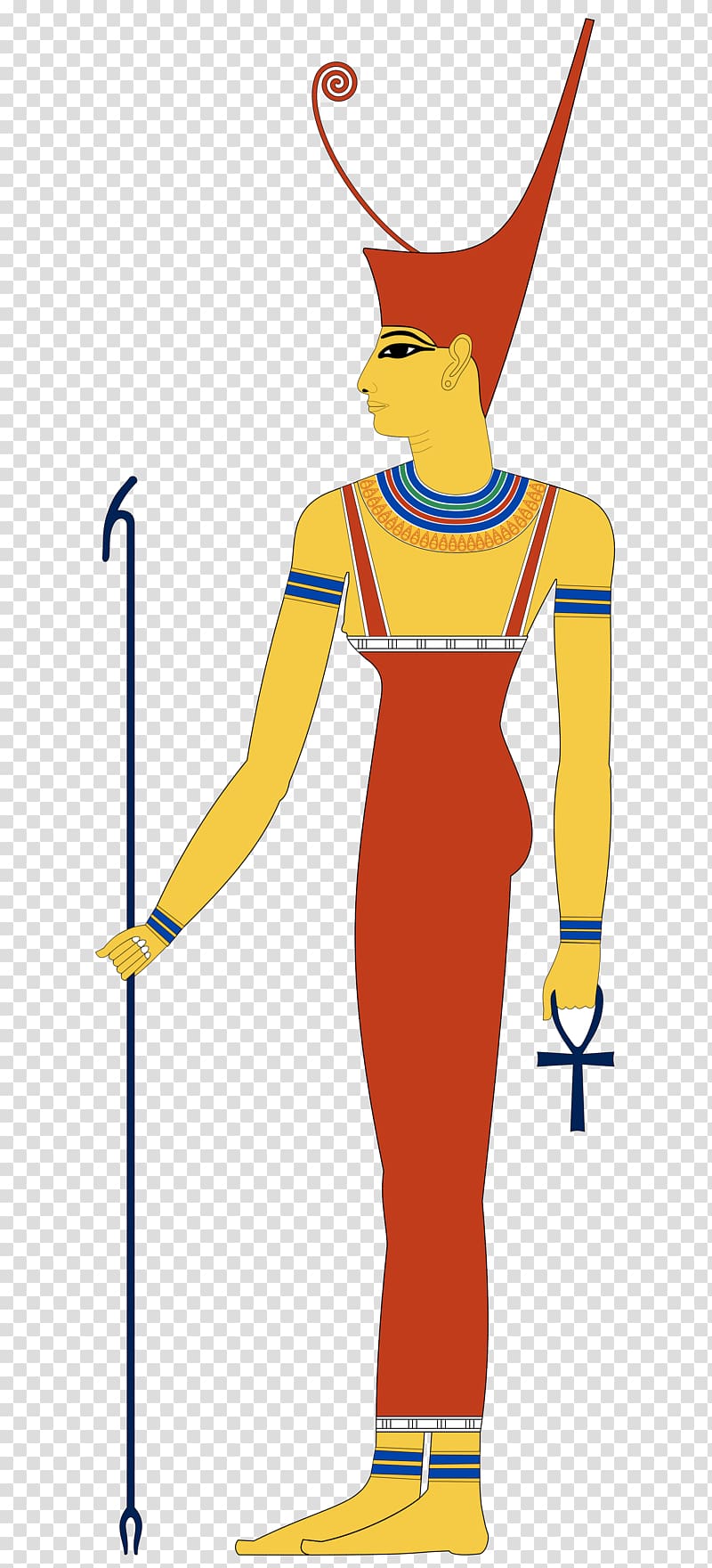 Ancient Egyptian deities Anuket Egyptian mythology, Egyptian Gods transparent background PNG clipart
