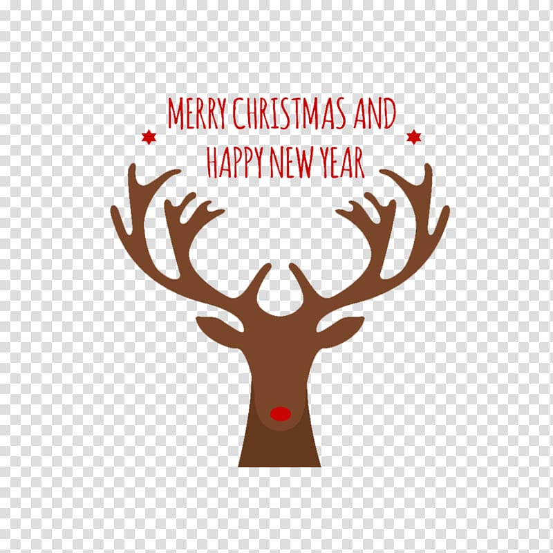 Rudolph Reindeer Santa Claus Moose, Christmas deer transparent background PNG clipart