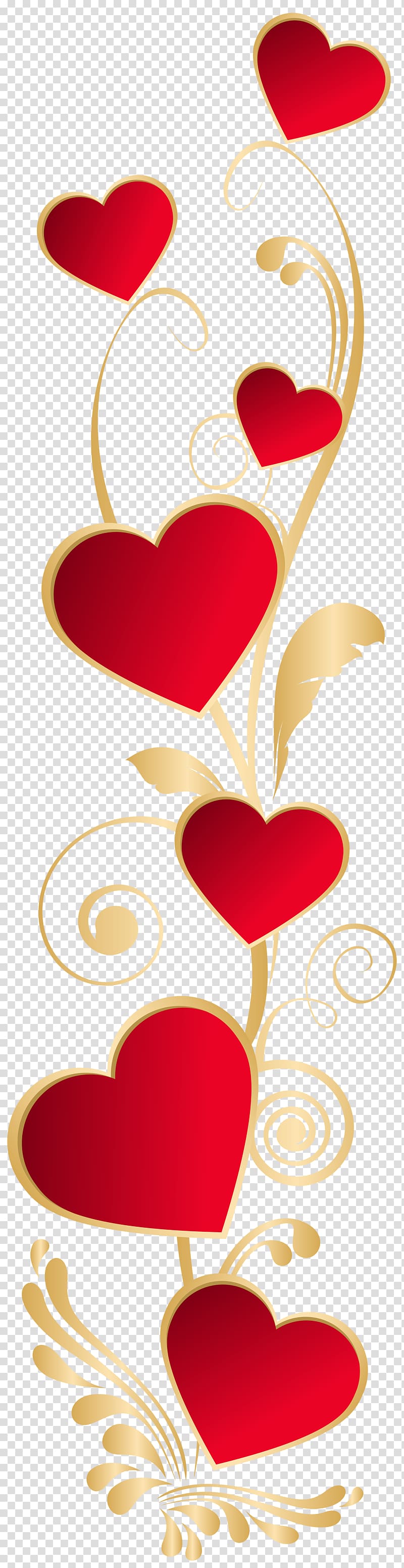 red heart , Heart Valentine\'s Day , Hearts Deco Element transparent background PNG clipart