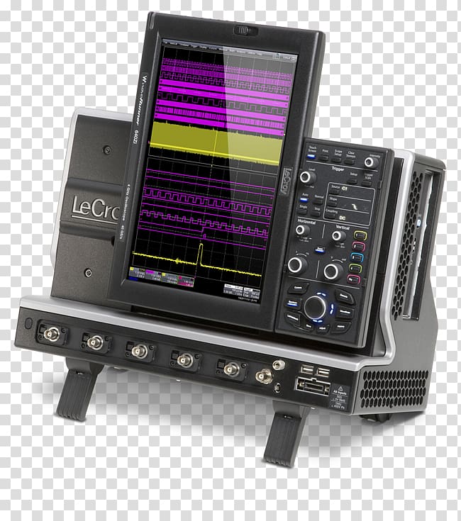 Oscilloscope Teledyne LeCroy Electronics Information Communication channel, stage screen transparent background PNG clipart
