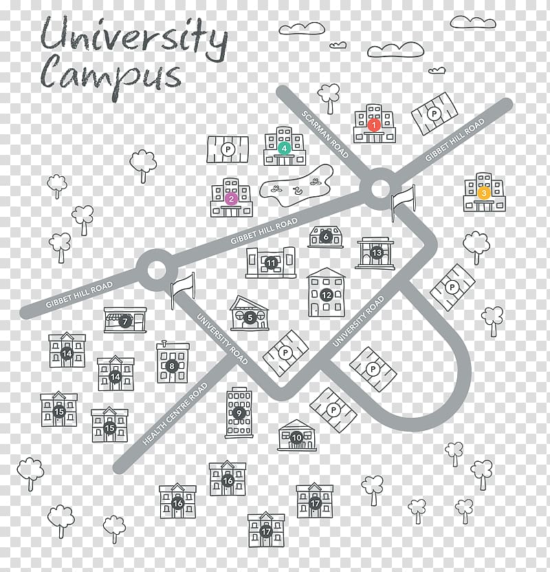 Warwick Business School Campus university Map, gym doodle transparent background PNG clipart