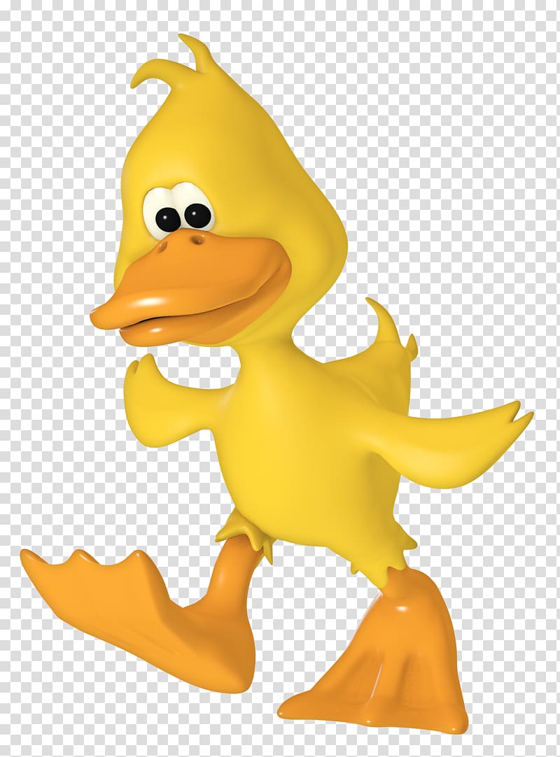 Duck Drawing , Little yellow duck transparent background PNG clipart