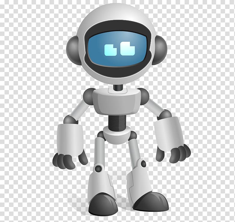 black and white robot , Robotic process automation Robotics BrightContact, Cartoon painted modern fashion intelligent robots transparent background PNG clipart