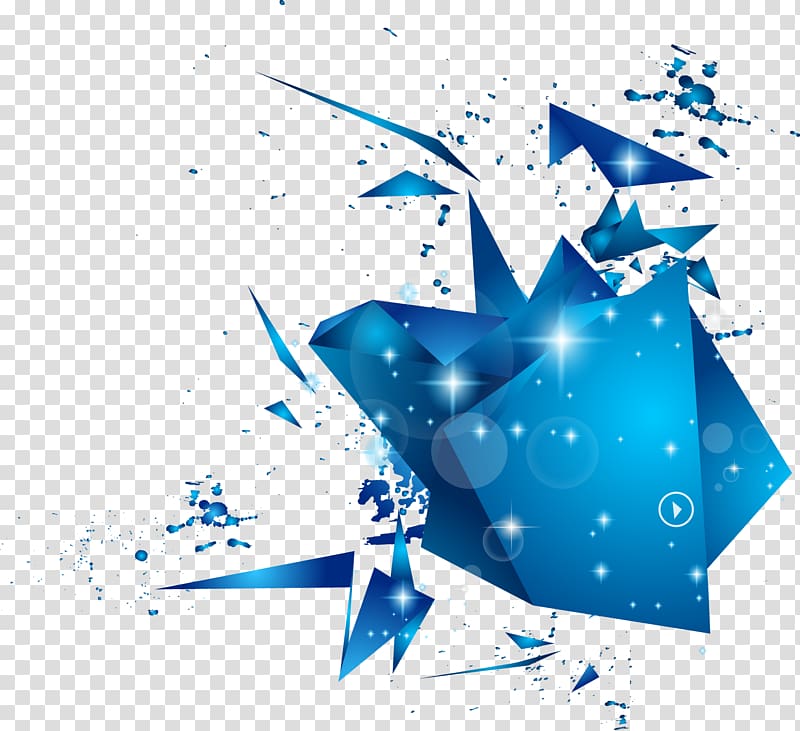 blue illustration, Geometry Polygon Geometric shape, blue abstract graphics,irregular graphics,geometry transparent background PNG clipart