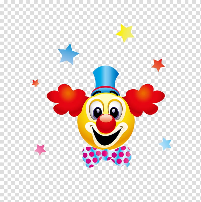 Emoticon Clown Smiley , Clown Head transparent background PNG clipart