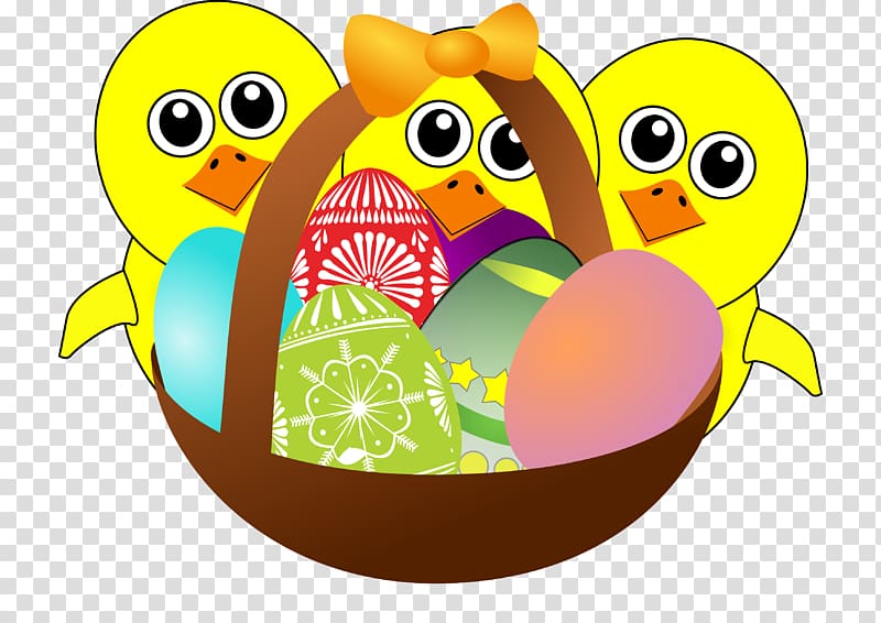 Easter Bunny Chicken Easter egg Cartoon, Easter decorations of eggs transparent background PNG clipart