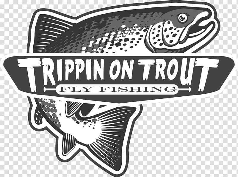 Logo Fly fishing Brown trout, trout transparent background PNG clipart