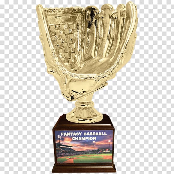 Trophy Baseball glove Fantasy baseball Award, glass trophy transparent background PNG clipart
