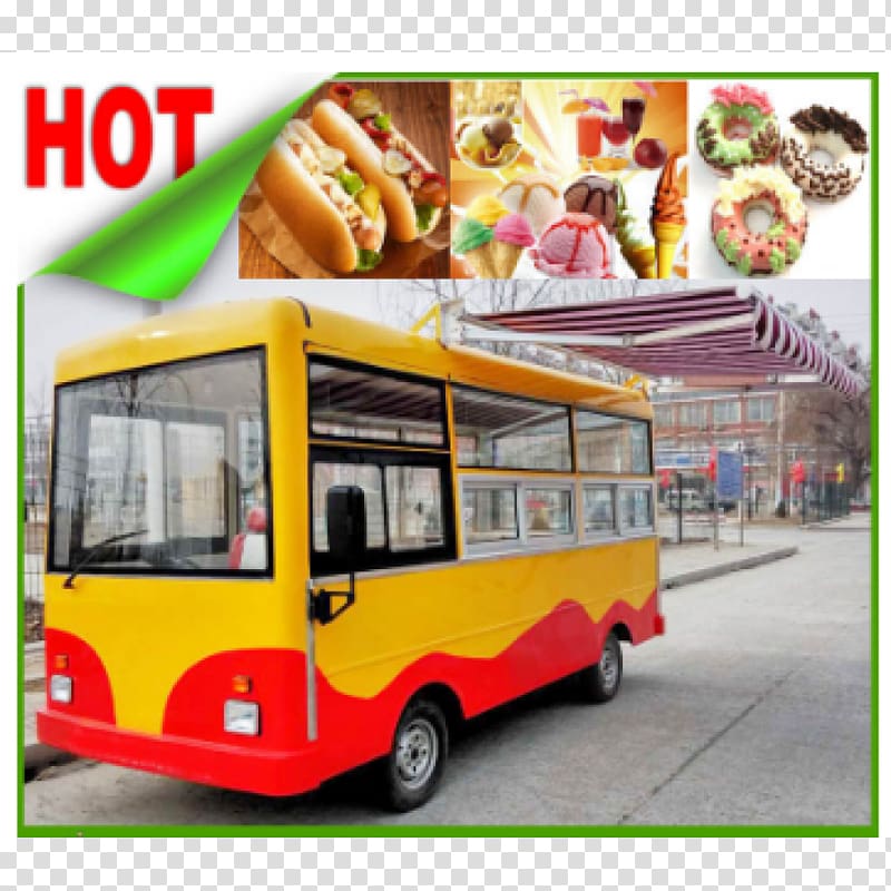 Street food Fast food Food cart Food truck, selling food transparent background PNG clipart