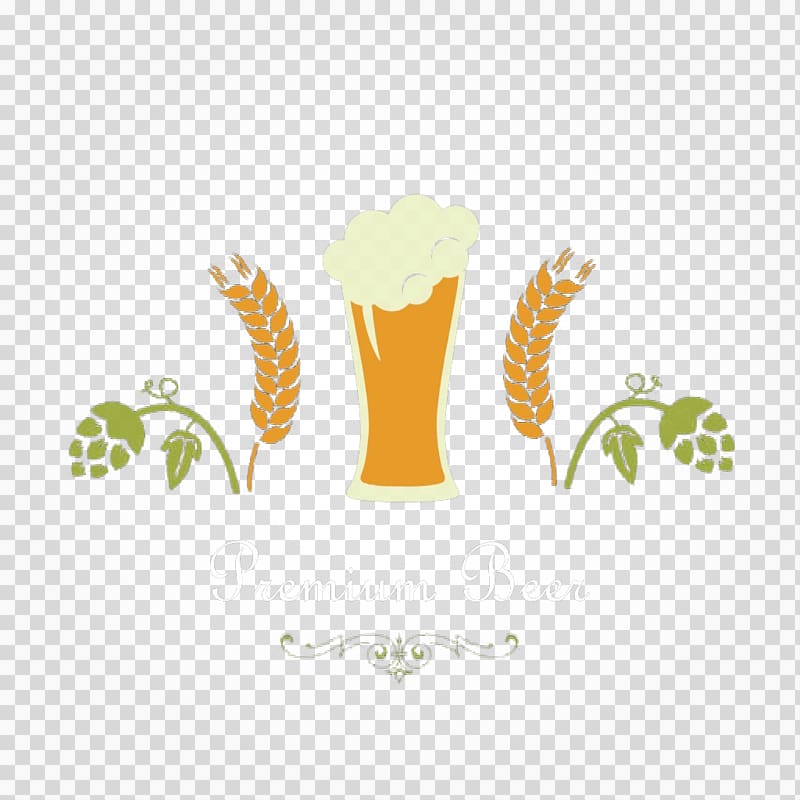 Lager Wheat beer India pale ale Wine, Wheat beer cartoon elements transparent background PNG clipart