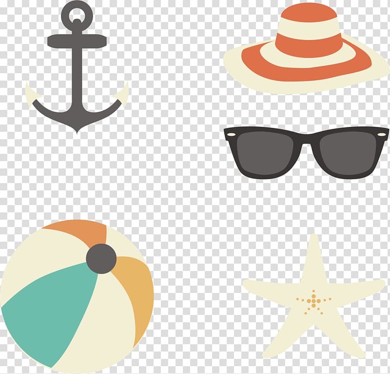 Red striped sun hat transparent background PNG clipart