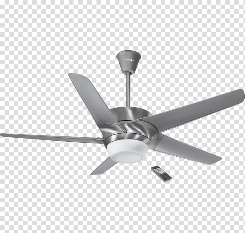 Ceiling Fans Havells Brushed metal, fan transparent background PNG clipart