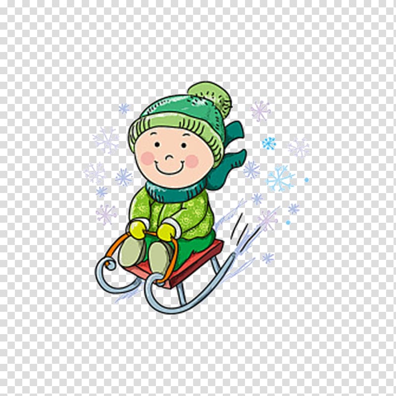 Winter sport , Cartoon kids skiing transparent background PNG clipart