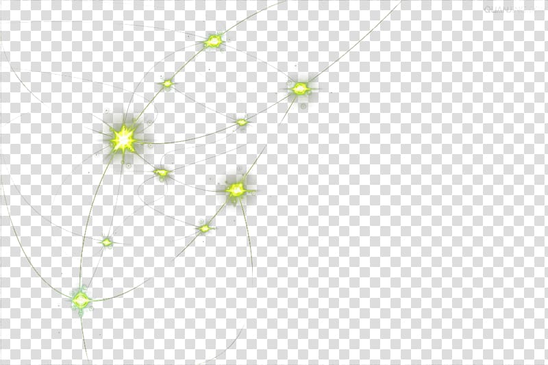 Line Point Angle White Pattern, Yellow firefly light transparent background PNG clipart