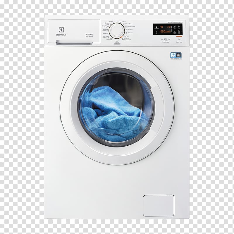 Washing Machines Laundry EWW1476WD Electrolux Pralko-suszarka Clothes dryer, washing machine transparent background PNG clipart