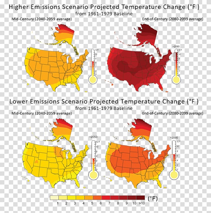 Global warming Map Climate change U.S. state, map transparent background PNG clipart