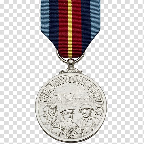 Gold medal National Defense Service Medal Commemorative Medal Silver medal, medal transparent background PNG clipart