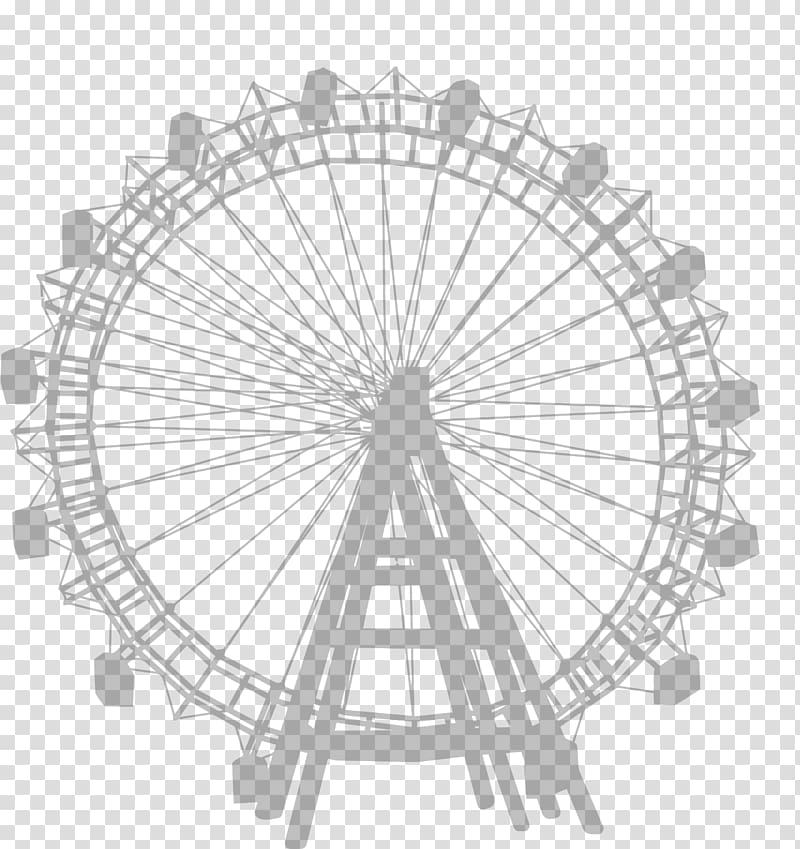 ferris wheel illustration, Wiener Riesenrad Ferris wheel Amusement park, speed ​​of light transparent background PNG clipart