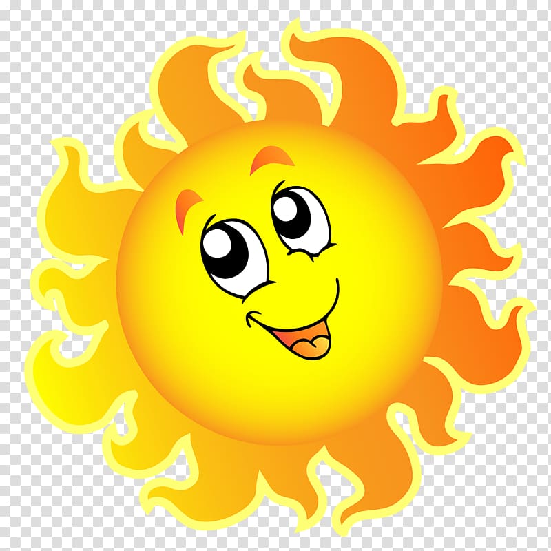 smiling sun transparent background PNG clipart