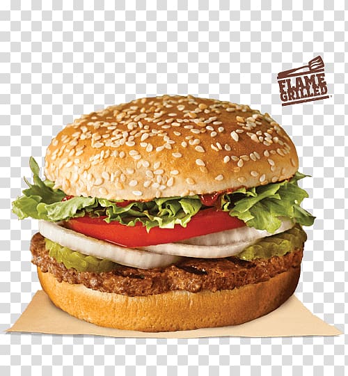 burger with lettuce, tomatoes, and cheese on brown paper, Whopper Veggie burger Fast food Cheeseburger Buffalo burger, burger king transparent background PNG clipart