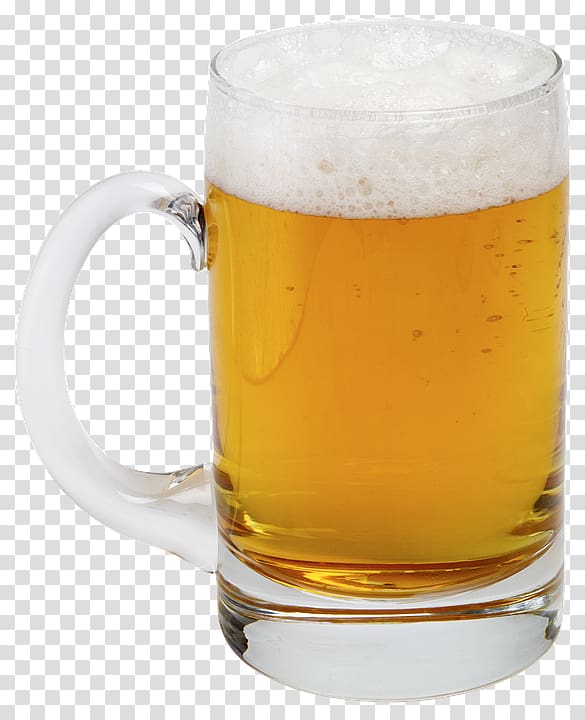 Beer Glasses Lager Pint glass Wheat beer, beermug transparent background PNG clipart