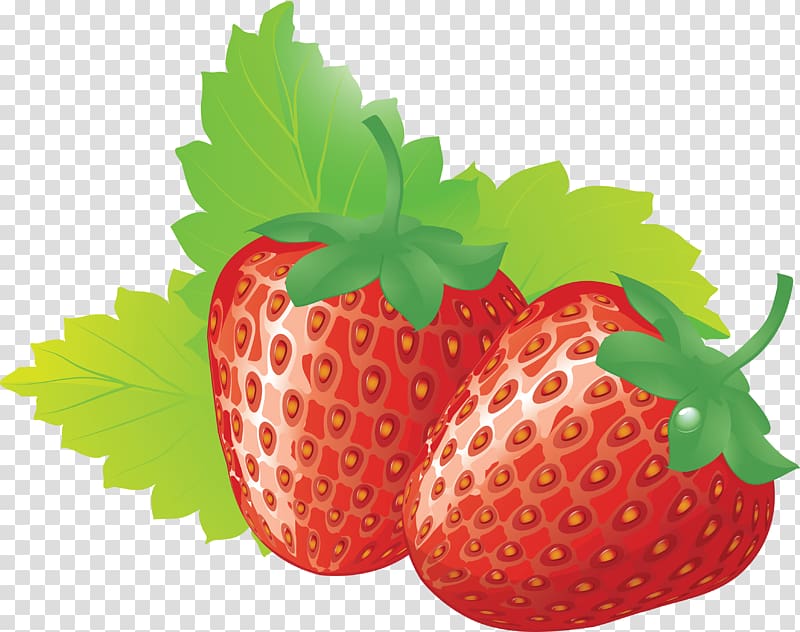 Ice cream Juice Strawberry Fruit, Strawberry transparent background PNG clipart