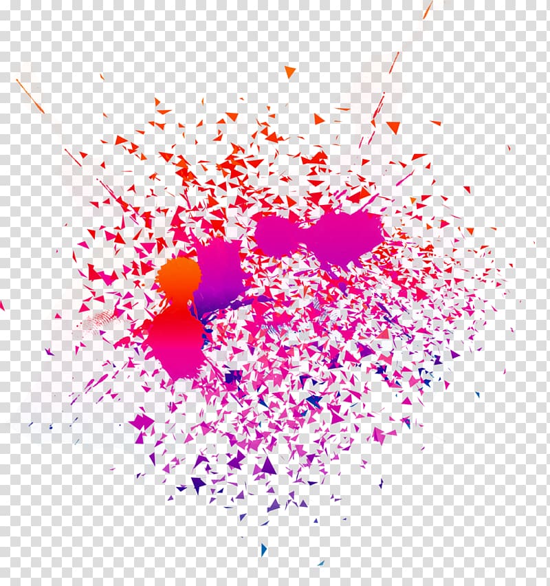 purple and red paint splat illustration, Watercolor painting Ink, Colorful splash effect transparent background PNG clipart