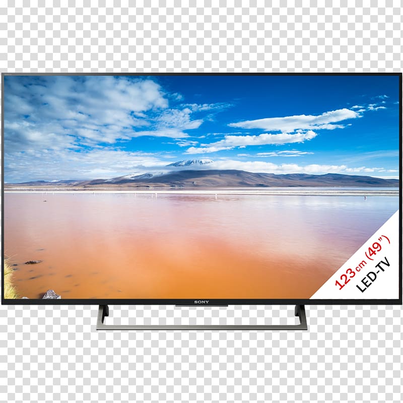 Sony BRAVIA XE80 Smart TV LED-backlit LCD, tv smart transparent background PNG clipart