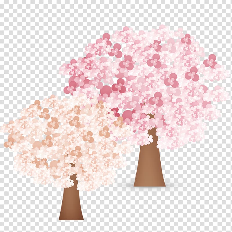 National Cherry Blossom Festival Cartoon, Cartoon cherry garden transparent background PNG clipart