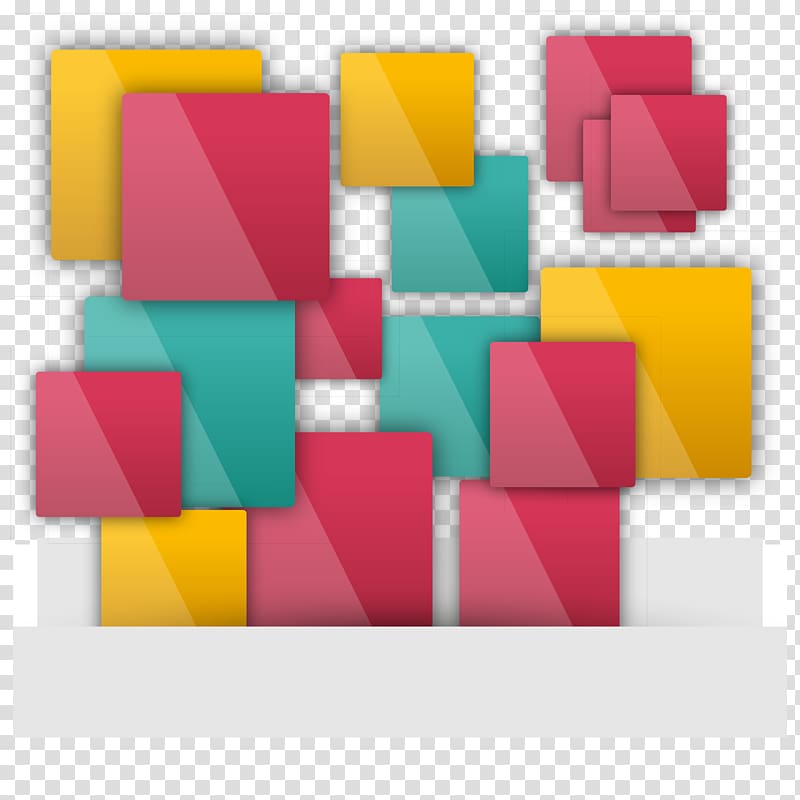 assorted-colored blocks, Euclidean Adobe Illustrator, colored crystal box transparent background PNG clipart