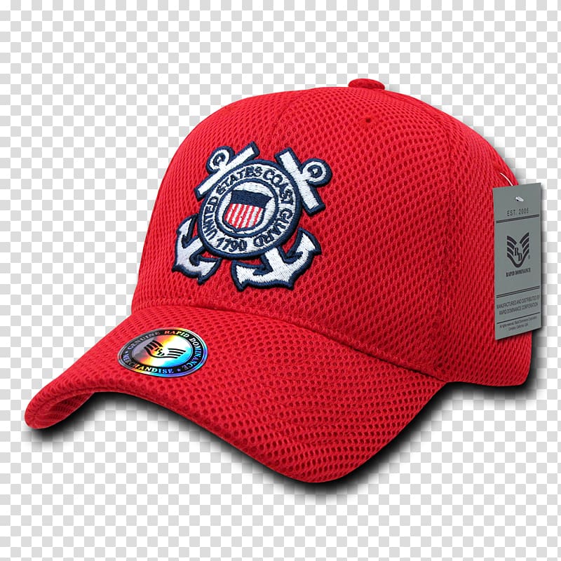 Baseball cap United States Coast Guard Military Hat, Cap transparent background PNG clipart