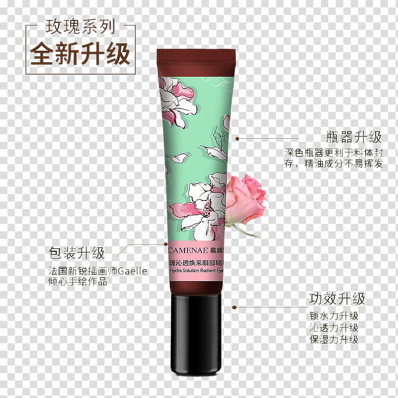 Cosmetics, Ka Mei Le Rose dark circles cream transparent background PNG clipart