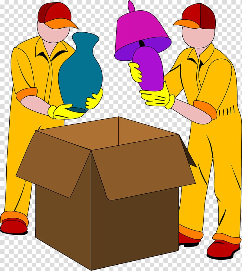 Mover Packaging and labeling Cardboard box , moving transparent background PNG clipart