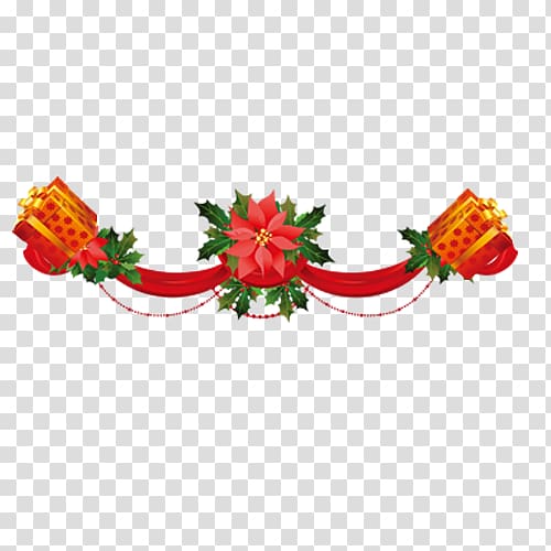 Christmas Garland Wreath Santa Claus , Creative Christmas transparent background PNG clipart