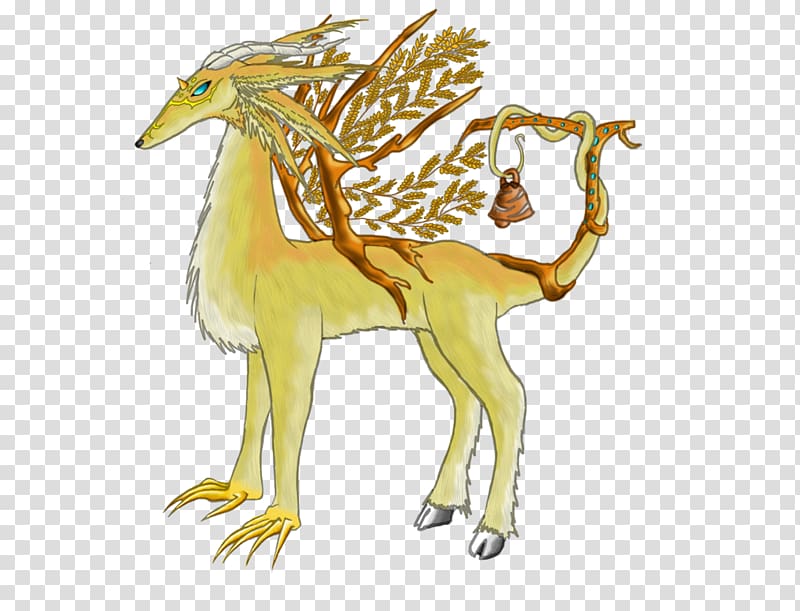 Canidae Deer Horse Dog, autumn forest transparent background PNG clipart