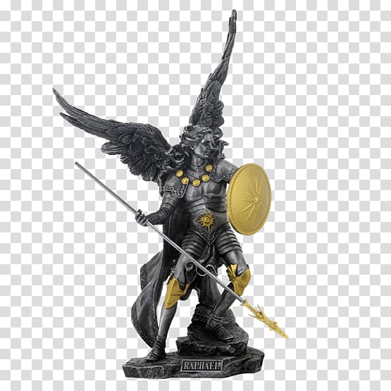 Michael Gabriel Statue Raphael Archangel, angel transparent background PNG clipart