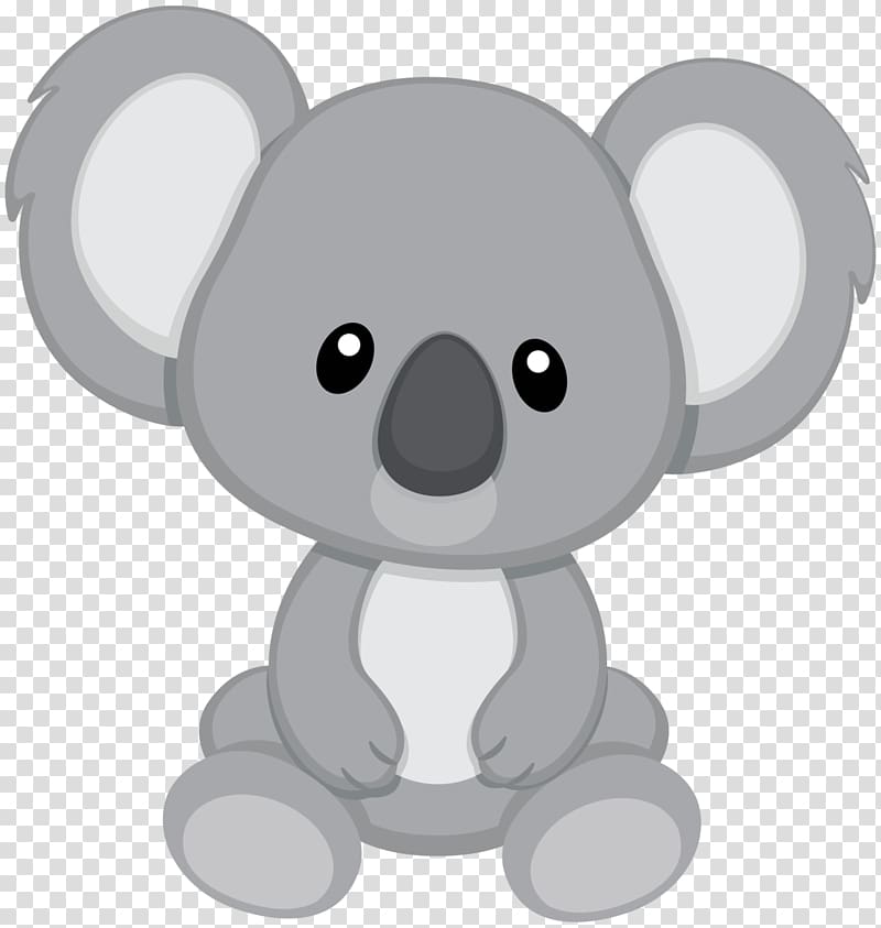 gray koala illustration, Baby Koala Cuteness , koala transparent background PNG clipart