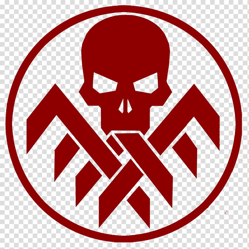 red human skull logo, Red Skull Captain America Hydra Logo Marvel Cinematic Universe, red cross transparent background PNG clipart