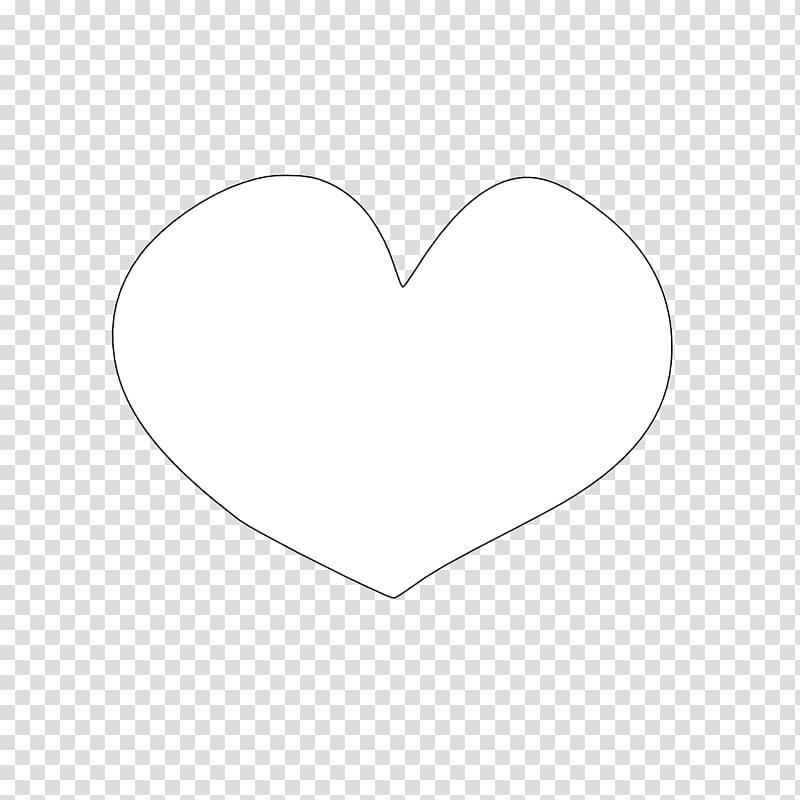 Heart Black and white , white heart transparent background PNG clipart