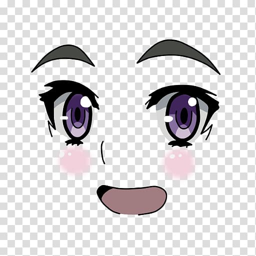 Anime Girl Face Png - Anime Girl Face Transparent, Png Download