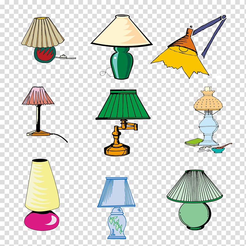 Lampe de bureau , Lamp material Collection transparent background PNG clipart
